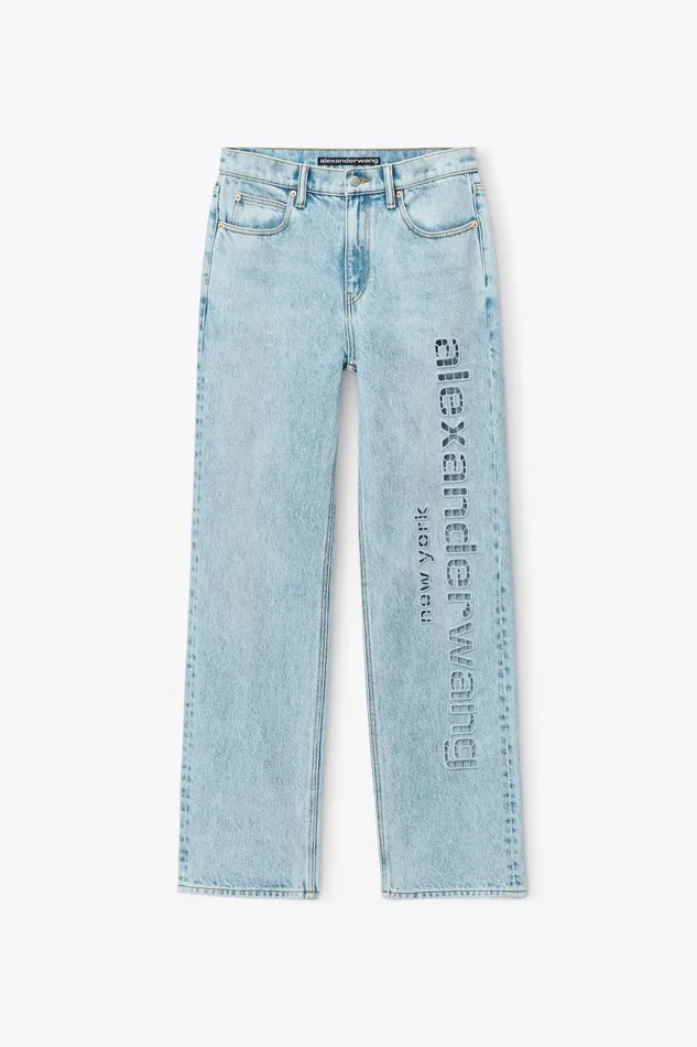 Alexander Wang Pants Ez CutOut Logo Jeans 8211 Women