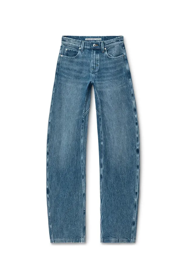 Alexander Wang Pants LowRise Gusset Jeans In Medium Indigo Wash 8211 Women
