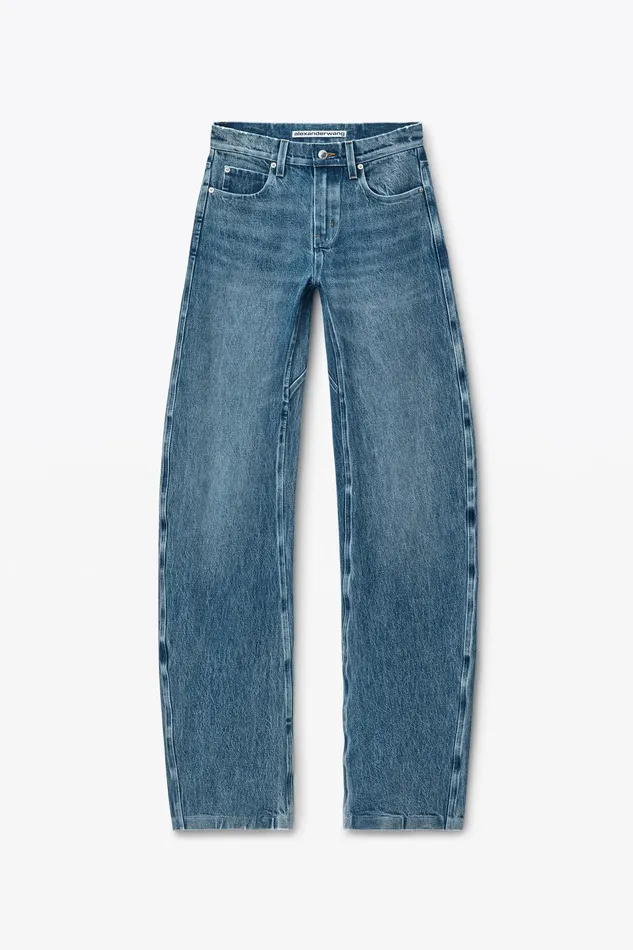 Alexander Wang Pants LowRise Gusset Jeans In Medium Indigo Wash 8211 Women