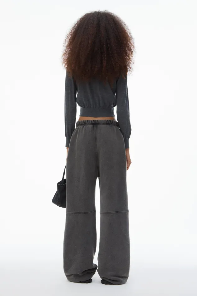 Alexander Wang Sweaters Logo Cropped Cardigan In Superfine Merino 8211 Women