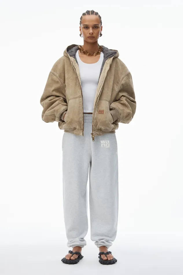 Alexander Wang Sweatpants Puff Logo Sweatpant In Structured Terry 8211 Women