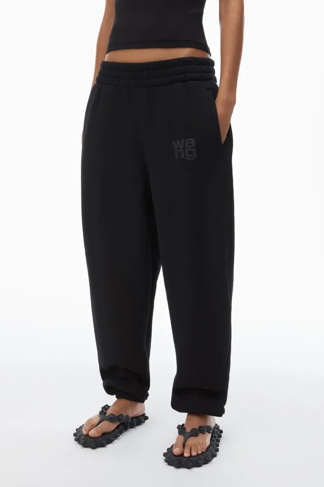 Alexander Wang Sweatpants Puff Logo Sweatpant In Structured Terry 8211 Women