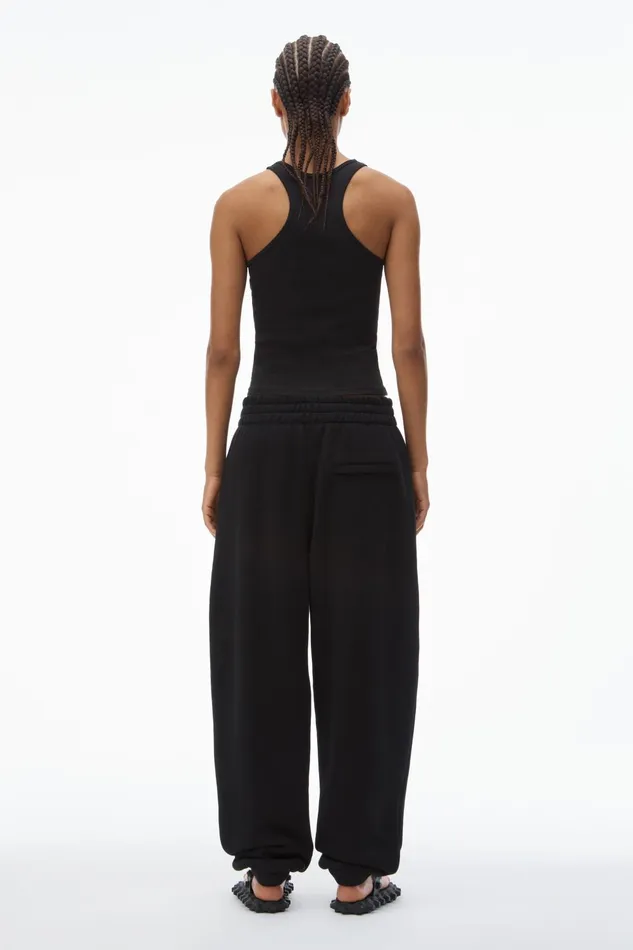 Alexander Wang Sweatpants Puff Logo Sweatpant In Structured Terry 8211 Women