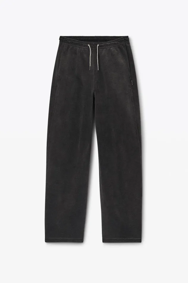 Alexander Wang Sweatpants Sweatpant In Cotton Terry With Crystal Hotfix Drawcord 8211 Women
