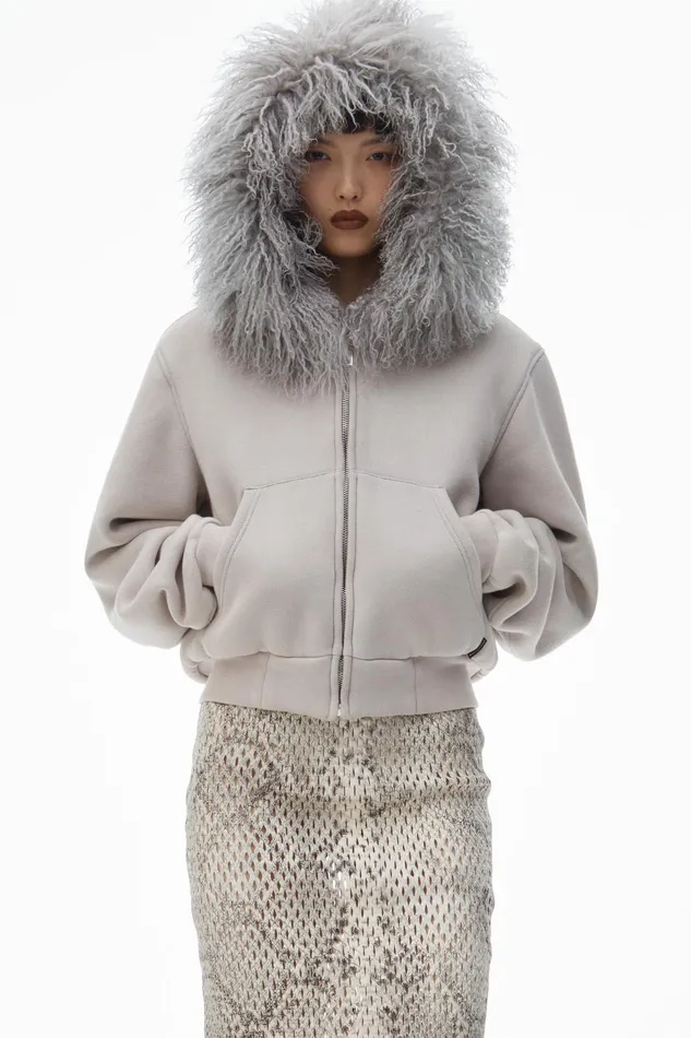 Alexander Wang Sweatshirts Hoodie With Mongolian Hood 8211 Women