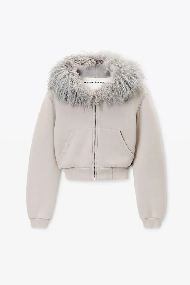 Alexander Wang Sweatshirts Hoodie With Mongolian Hood 8211 Women