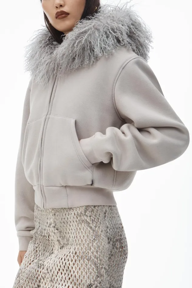 Alexander Wang Sweatshirts Hoodie With Mongolian Hood 8211 Women