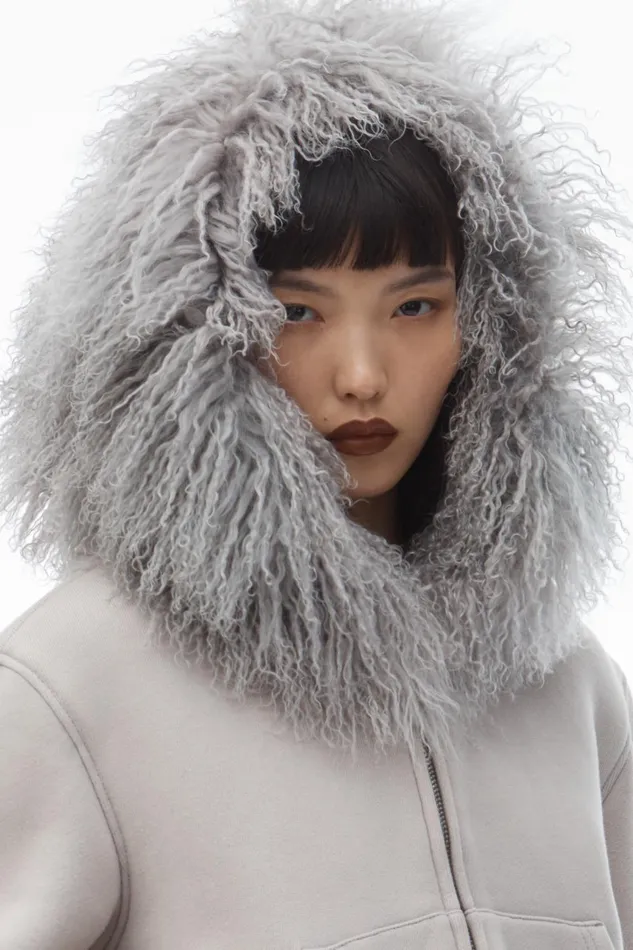 Alexander Wang Sweatshirts Hoodie With Mongolian Hood 8211 Women