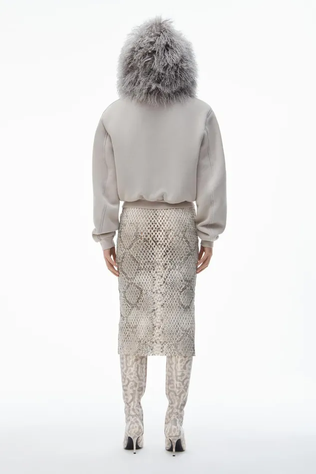 Alexander Wang Sweatshirts Hoodie With Mongolian Hood 8211 Women