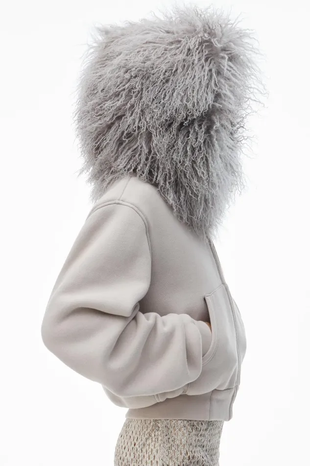 Alexander Wang Sweatshirts Hoodie With Mongolian Hood 8211 Women