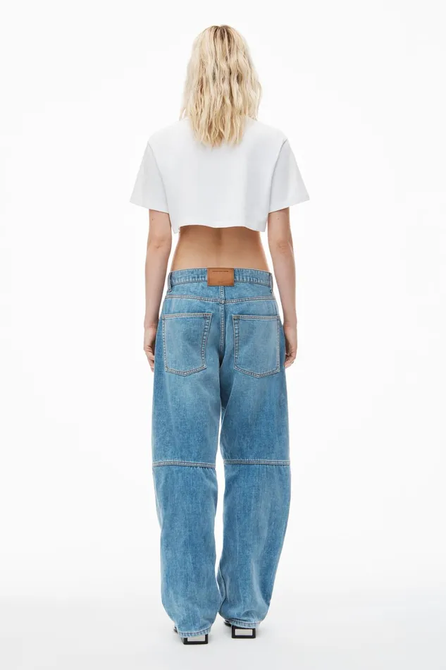 Alexander Wang TShirts Cropped Tee In High Twist Jersey 8211 Women