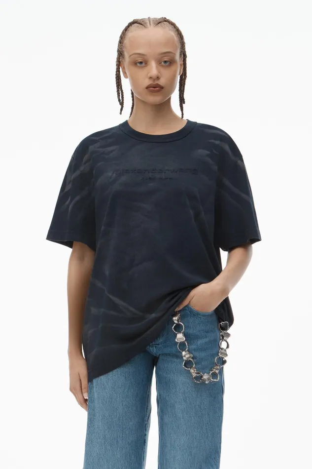 Alexander Wang TShirts Unisex Logo Tee In Cotton Jersey 8211 WomenMen