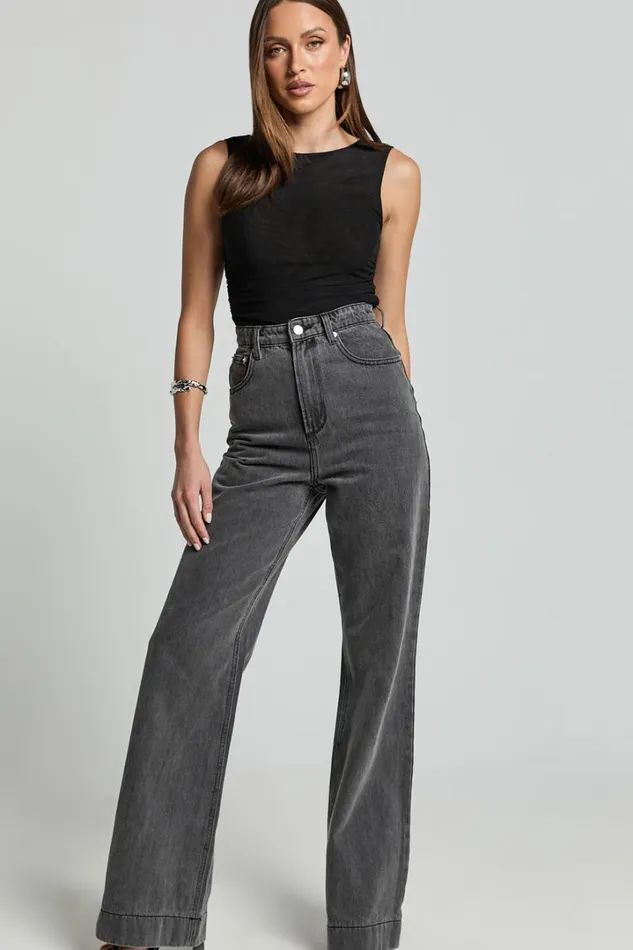 Alexis Top 8211 Boat Neck Ruched Asymmetric Mesh Top In Black Women Showpo Tops