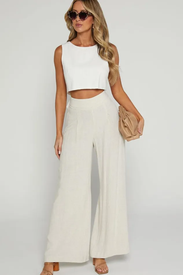 Alina Pants 8211 Linen Look High Waisted Wide Leg Relaxed Pants In Natural Women Showpo Maternity Clothes Alina Pants 8211 Linen Look High Waisted Wide Leg Relaxed Pants In Natural Women Showpo Maternity Clothes