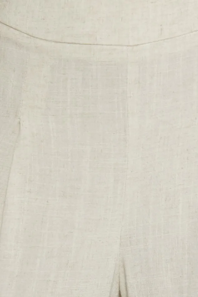 Alina Pants 8211 Linen Look High Waisted Wide Leg Relaxed Pants In Natural Women Showpo Maternity Clothes
