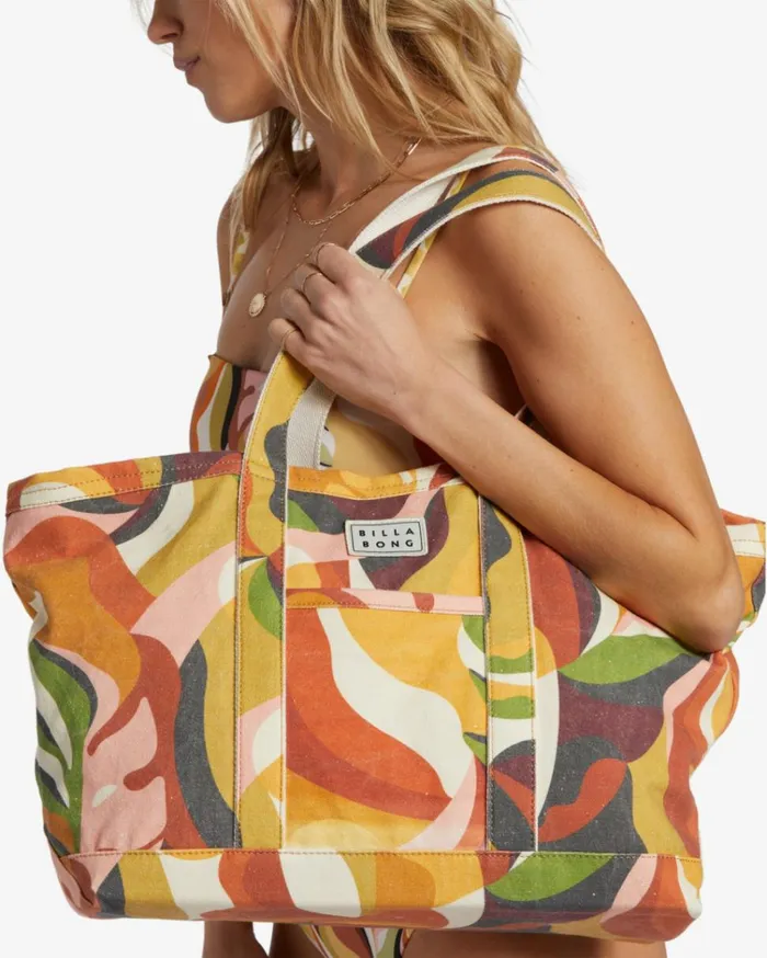 All Day Beach Tote Beach Bag Multi Women Billabong Handbags and Totes