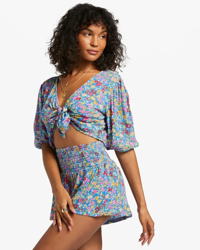 All Day Fun Elastic Shorts Seaside Women Billabong Shorts