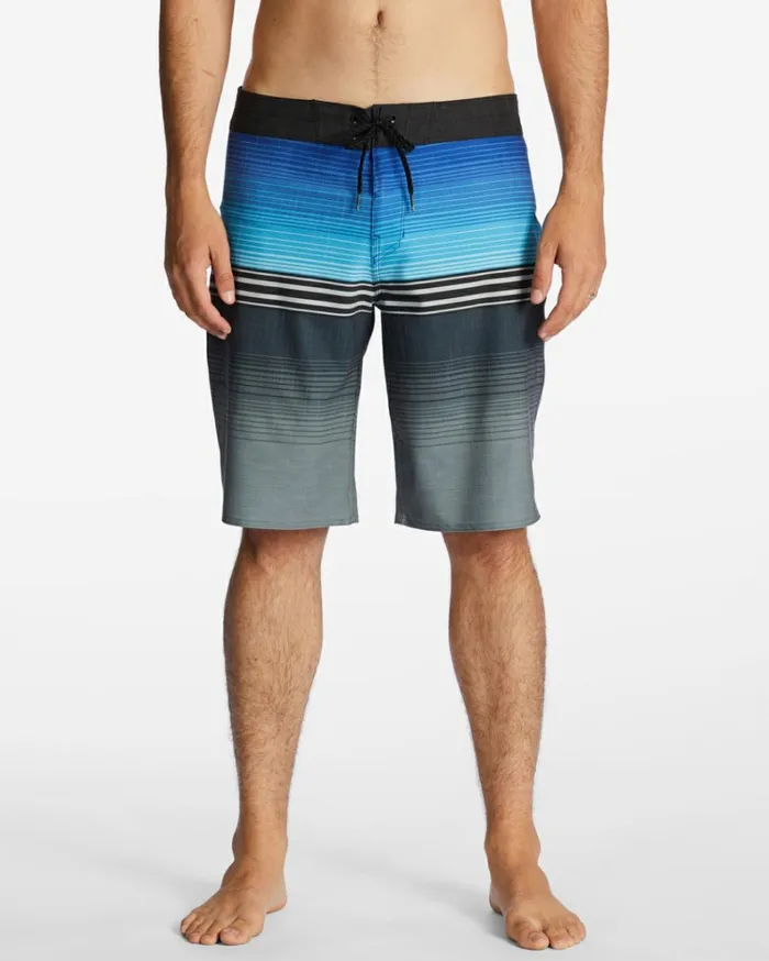 All Day Heather Stripe Pro Performance 20034 Boardshorts Blue Men Billabong Performance Boardshorts