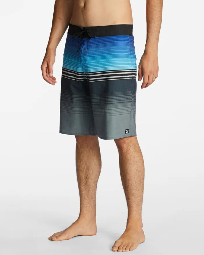 All Day Heather Stripe Pro Performance 20034 Boardshorts Blue Men Billabong Performance Boardshorts