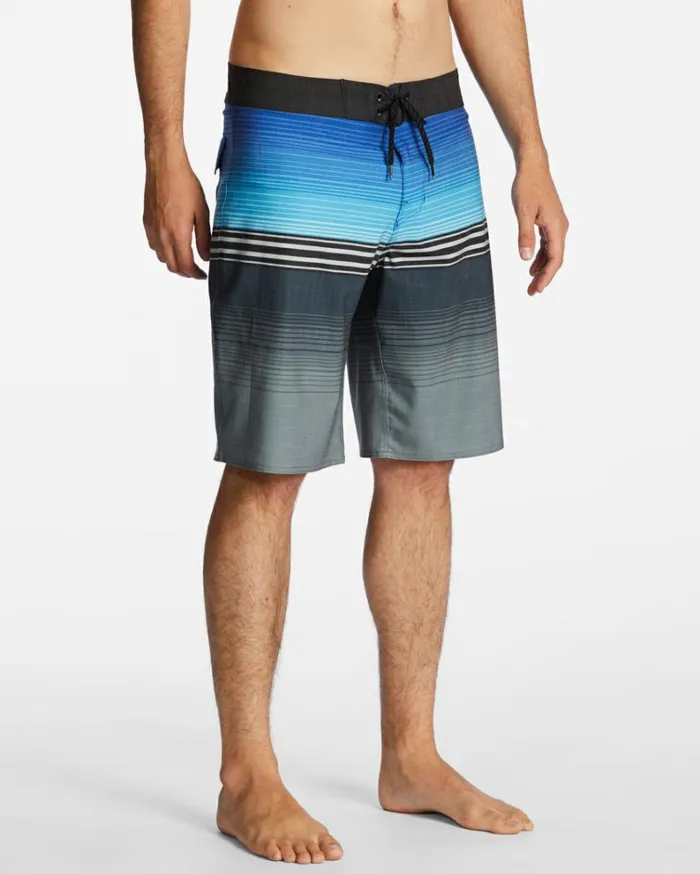 All Day Heather Stripe Pro Performance 20034 Boardshorts Blue Men Billabong Performance Boardshorts