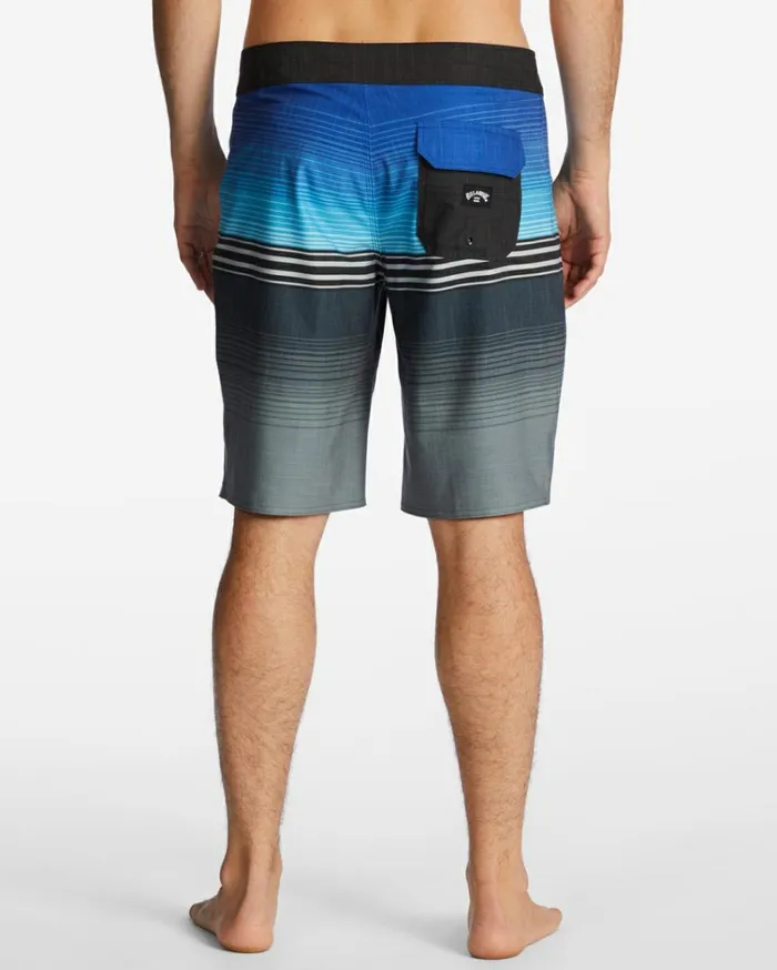 All Day Heather Stripe Pro Performance 20034 Boardshorts Blue Men Billabong Performance Boardshorts