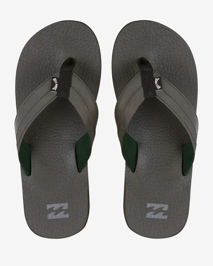 All Day Impact Cush Sandals Black Men Billabong Flip Flops
