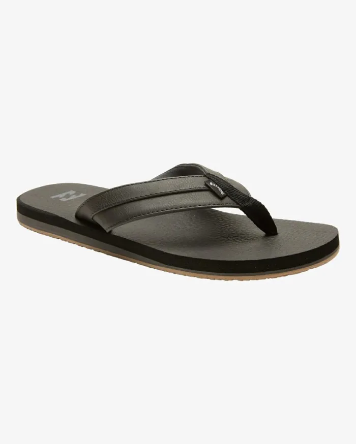 All Day Impact Cush Sandals Black Men Billabong Flip Flops