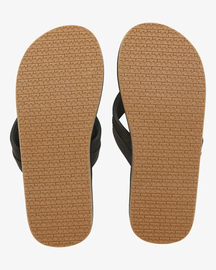 All Day Impact Cush Sandals Black Men Billabong Flip Flops