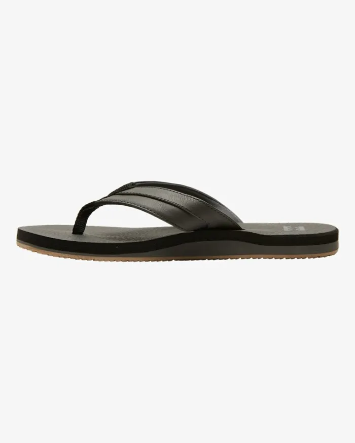 All Day Impact Cush Sandals Black Men Billabong Flip Flops