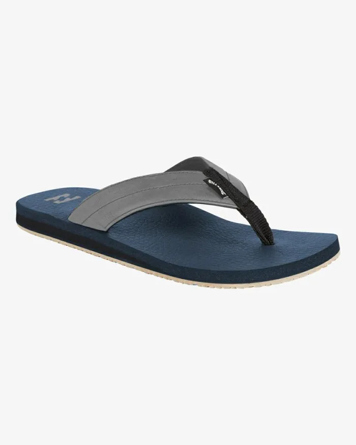 All Day Impact Cush Sandals Navy Men Billabong Flip Flops