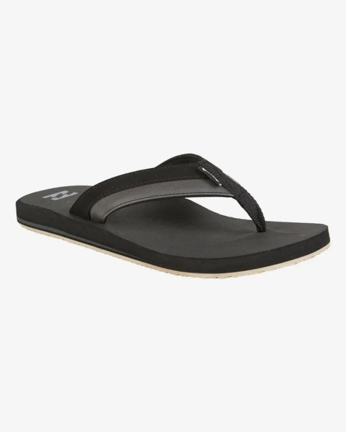 All Day Impact SlipOn Sandals Black Men Billabong Flip Flops