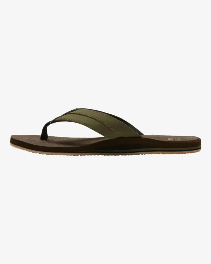 All Day Impact SlipOn Sandals Chocolate Men Billabong Flip Flops