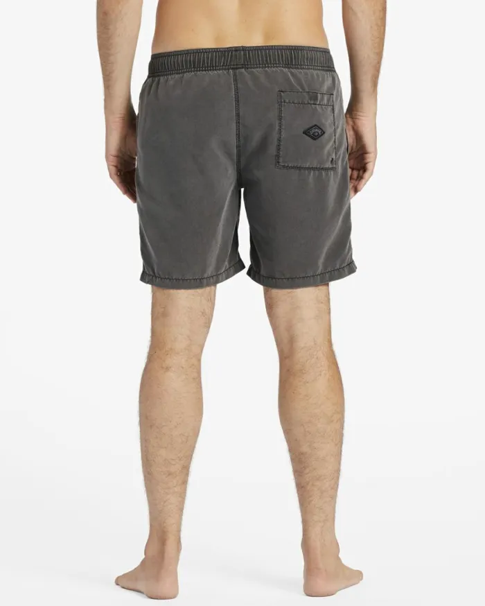 All Day Layback 17034 Boardshorts Black Men Billabong Elastic Waist Boardshorts