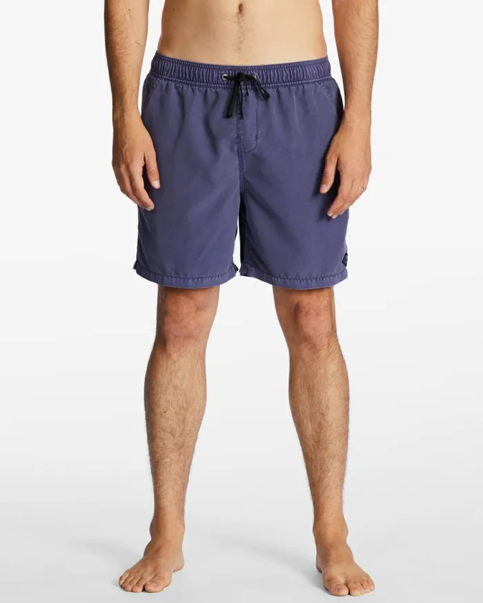 All Day Layback 17034 Boardshorts Dusty Grape Men Billabong Elastic Waist Boardshorts