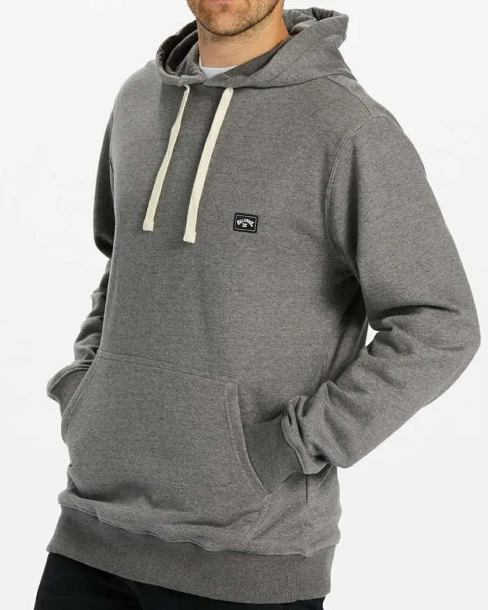 All Day Pullover Hoodie Light Grey Heather Men Billabong Hoodies and Fleece