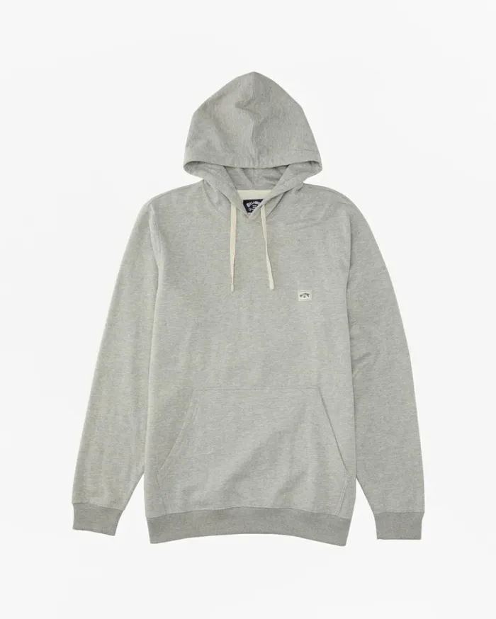 All Day Pullover Hoodie Light Grey Heather Men Billabong Hoodies and Fleece