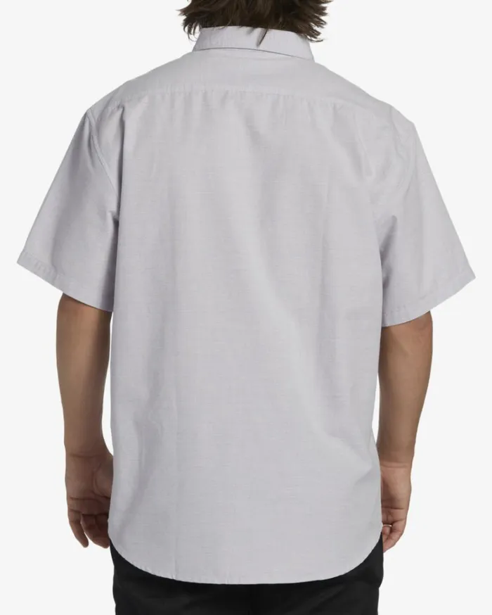 All Day Short Sleeve Shirt Purple Ash Men Billabong Shirts