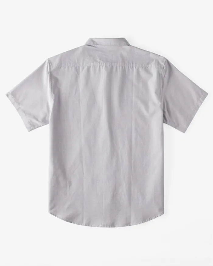 All Day Short Sleeve Shirt Purple Ash Men Billabong Shirts