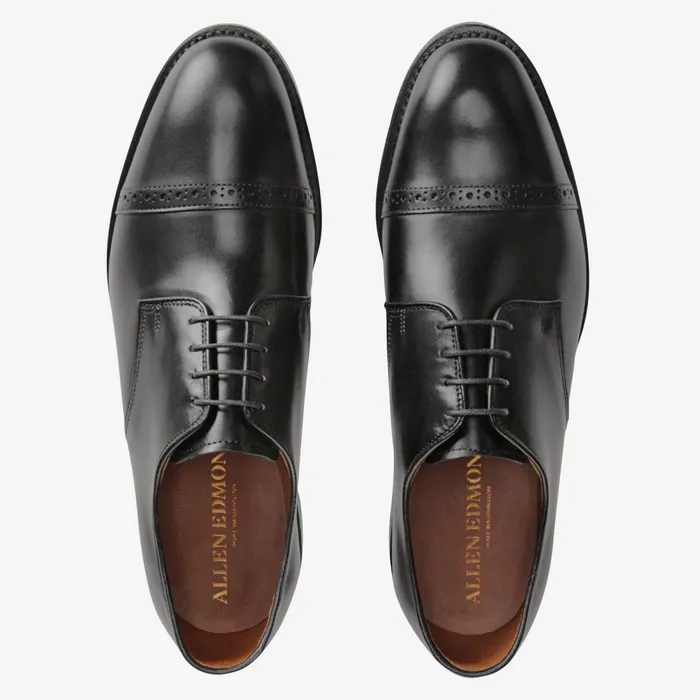Allen Edmonds Boulevard Cap Toe Dress Shoe Black Men Made In The Usa
