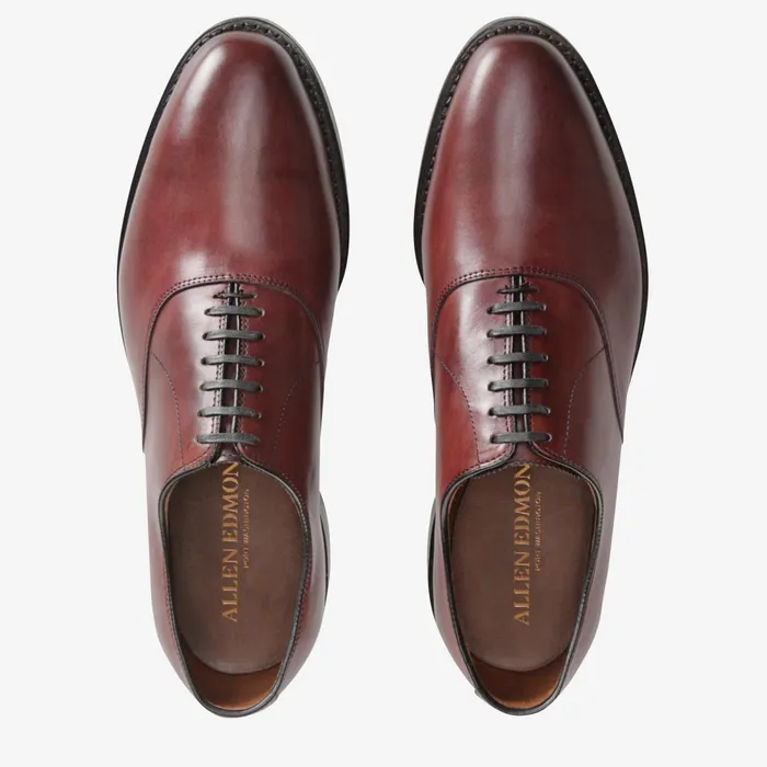 Allen Edmonds Carlyle Plaintoe Oxford Oxblood Men Dress Shoes