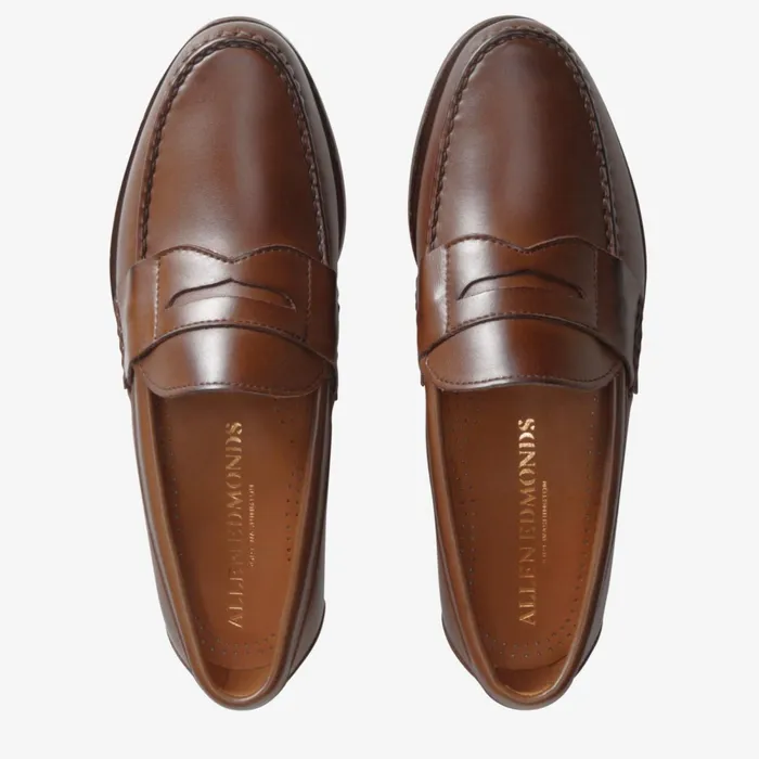 Allen Edmonds Cavanaugh Penny Loafer Coffee Men Loafers and SlipOns