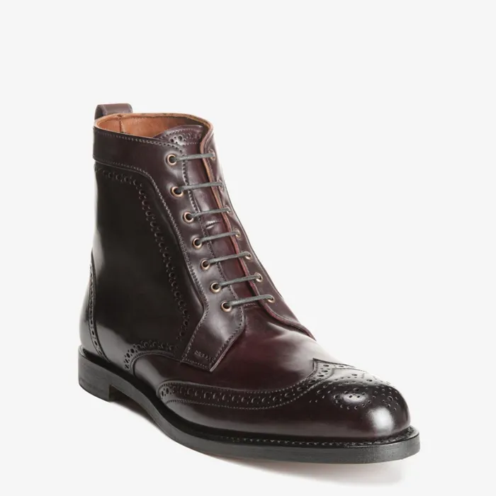 Allen Edmonds Dalton Shell Cordovan Dress Boots Burgundy Men Wide Width Shoes
