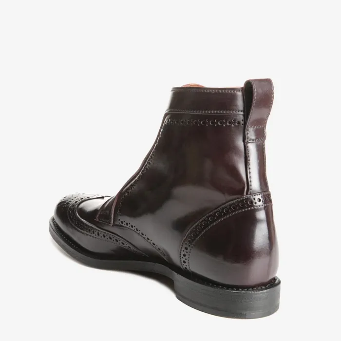 Allen Edmonds Dalton Shell Cordovan Dress Boots Burgundy Men Wide Width Shoes