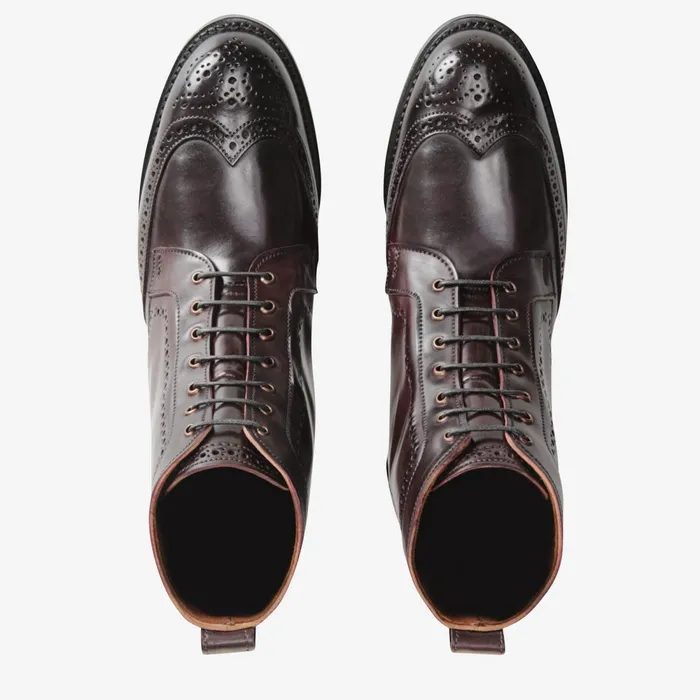 Allen Edmonds Dalton Shell Cordovan Dress Boots Burgundy Men Wide Width Shoes
