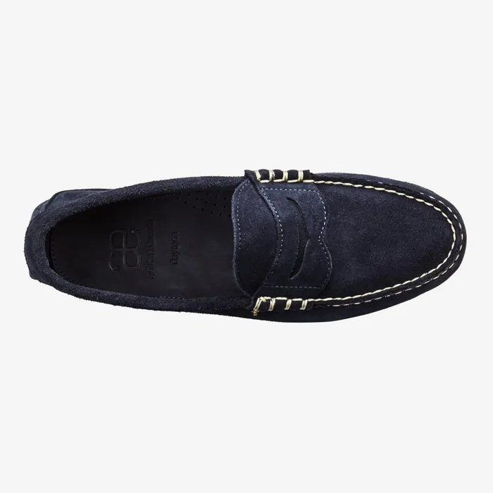 Allen Edmonds Daytona Suede Driving Shoe Navy Suede Men Boat Shoes and Driving Mocs