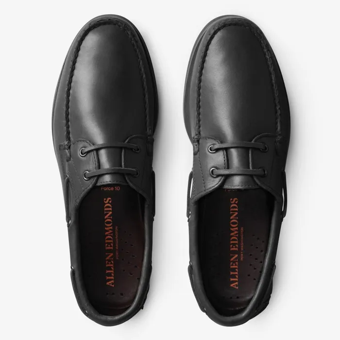 Allen Edmonds Force 10 Boat Shoe Charcoal Men Boat Shoes and Driving Mocs