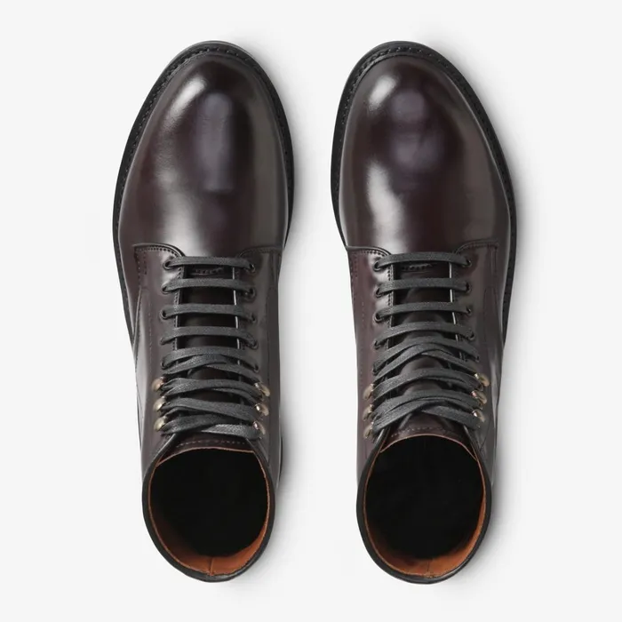 Allen Edmonds Higgins Mill Boot With Shell Cordovan Leather Burgundy Men Made In The Usa
