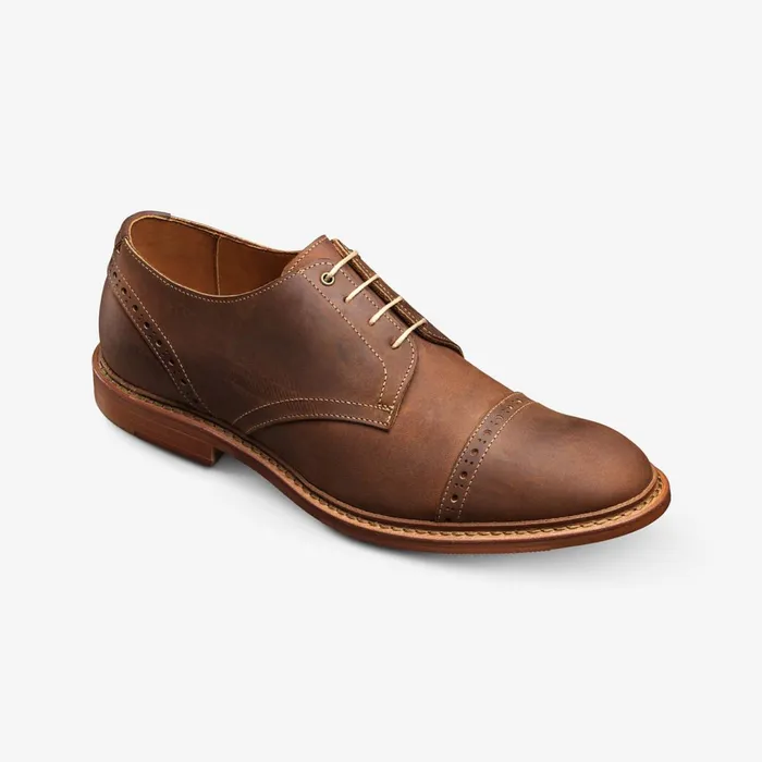 Allen Edmonds Kitsap CapToe Derby Brown Men Oxfords and Derbys