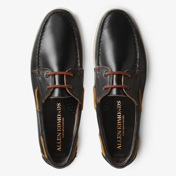 Allen Edmonds Maritime Boat Shoe Black Men Boat Shoes and Driving Mocs
