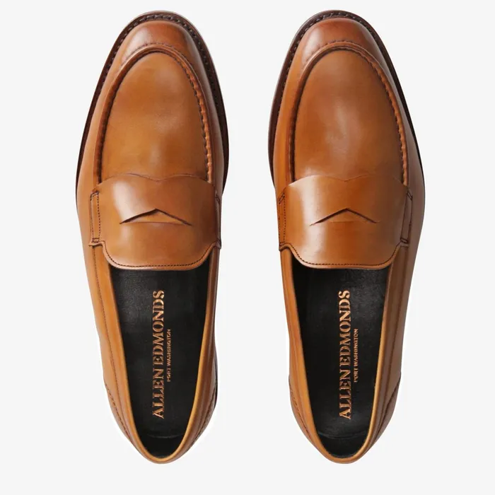 Allen Edmonds Mercer Street Penny Loafer Walnut Calfskin Men Loafers and SlipOns